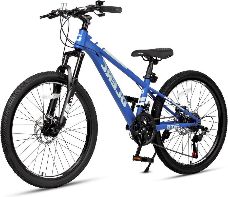 Kinder Mountainbike sfiets sfiets Buiten Fietsen 21 Versnellingen 24 Inch Donkerblauw