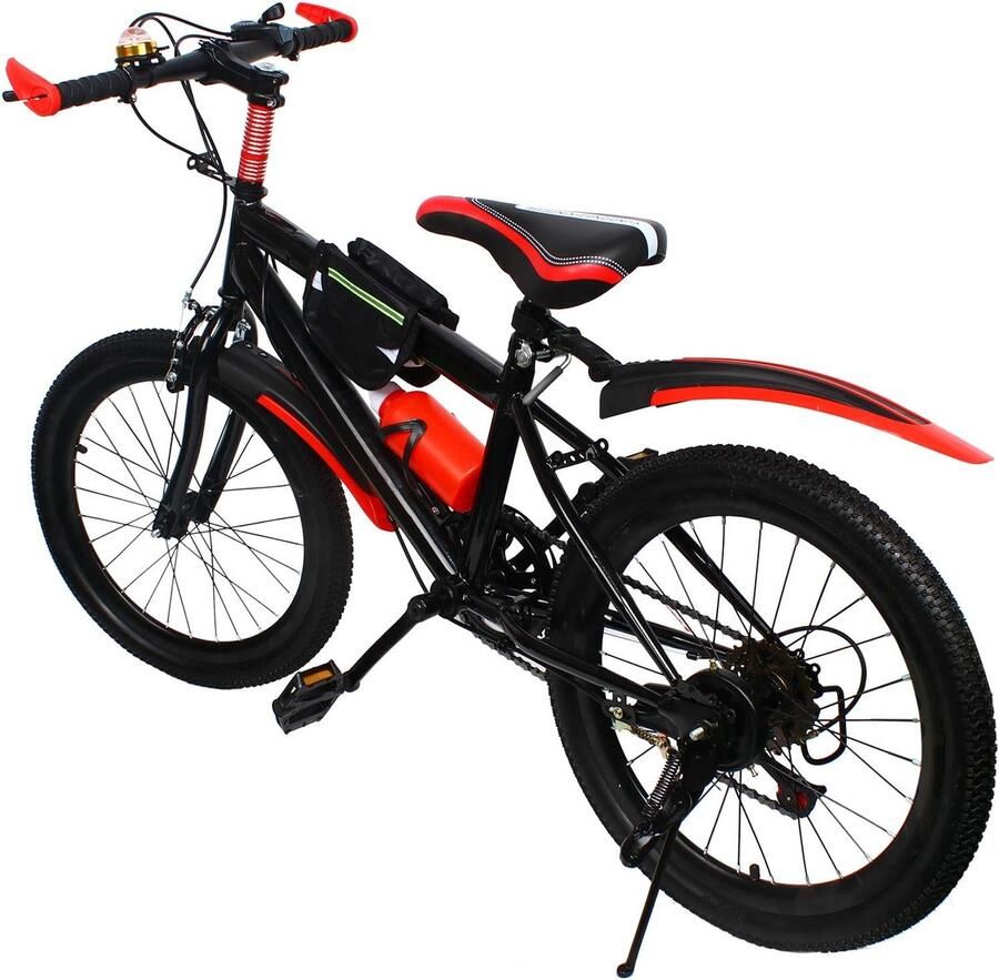 Kinder Mountainbike sfiets sfiets Buiten Fietsen 7 Versnellingen 20 Inch Rood