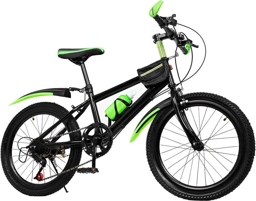 Kinder Mountainbike sfiets sfiets Buiten Fietsen Dubbel Rem Systeem 20 Inch Groen
