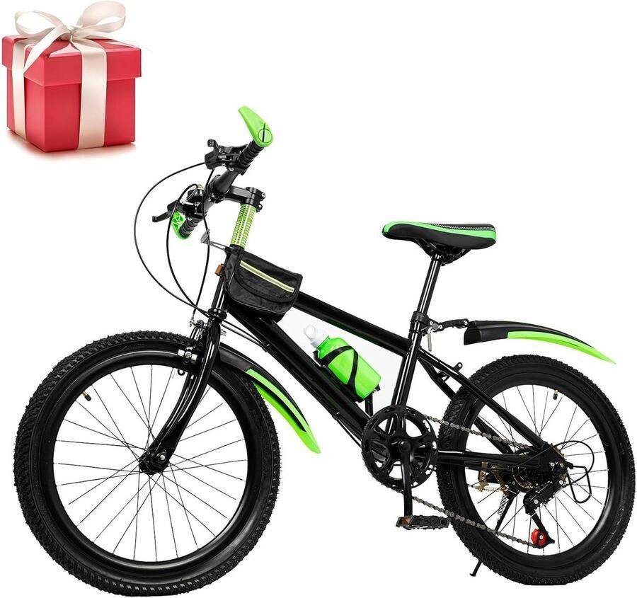 Kinder Mountainbike sfiets sfiets Buiten Fietsen Schijfrem Systeem 20 Inch Groen