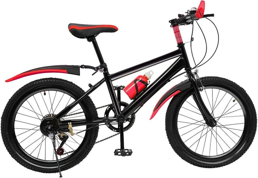 Kinder Mountainbike sfiets sfiets Buiten Fietsen Sterk Carbon Frame 20 Inch Rood