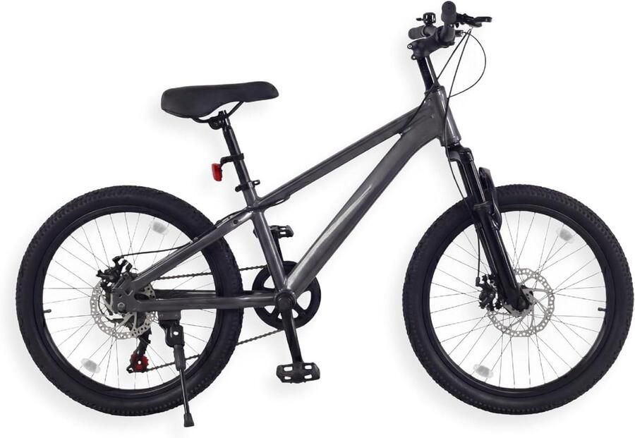 Kinder Mountainbike sfiets sfiets Buiten Spelen Aluminiumlegering Frame 20 Inch Grijs