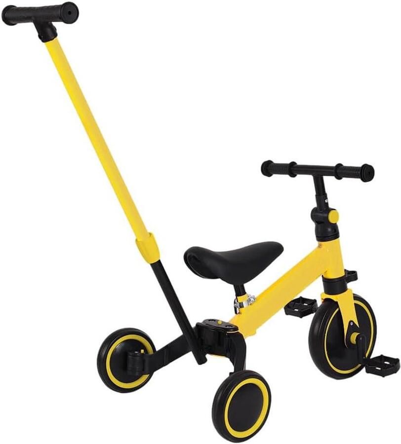 Kinderdriewieler Loopfiets 4-in-1 Fiets Leren Fietsen Groeit Mee Met Kind 60 x 42 x 49 cm