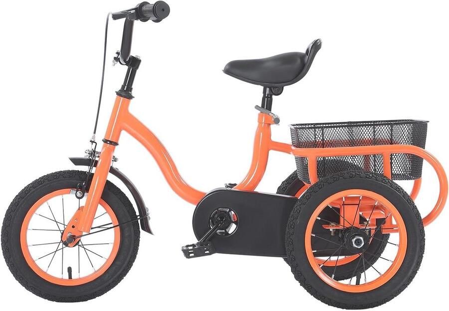 Kinderdriewieler Loopfiets Kinderen Buiten Spelen Met Opberg d 12 inch Oranje