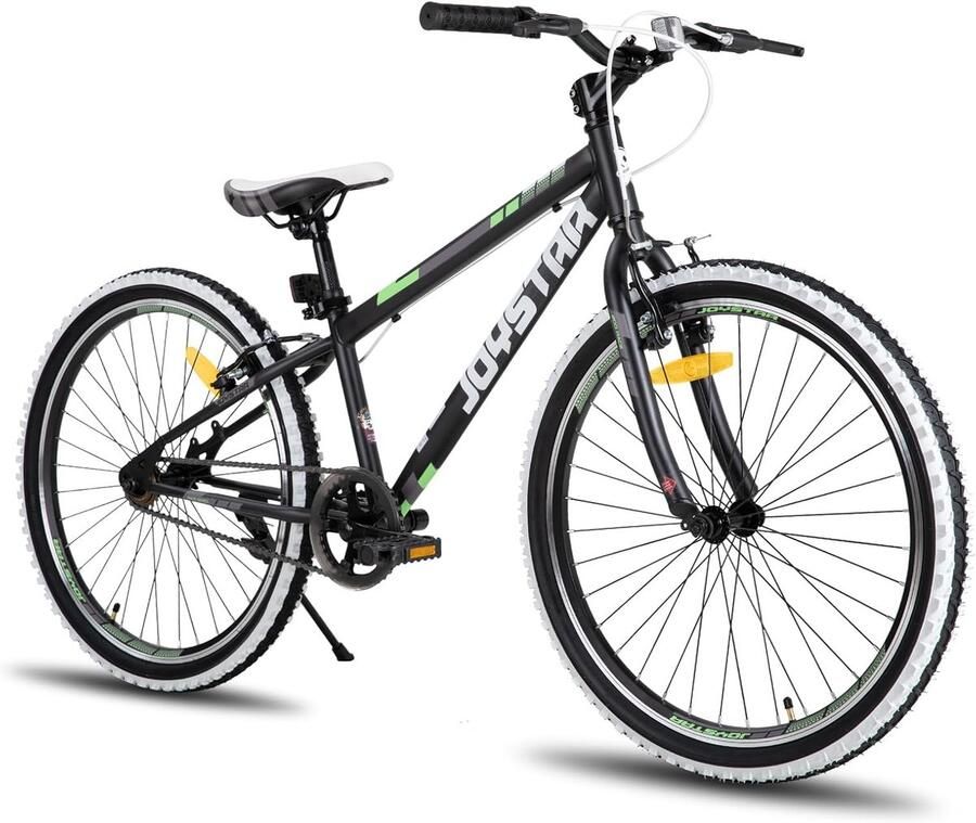 Kinderen Fiets 20 24 Inch Hardtail Mountainbike voor en 7-12 Jaar met Witte Wandbanden