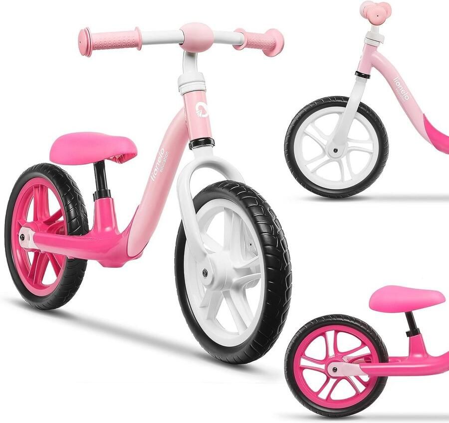 Kinderen Loopfiets Balance Bike Voor Kinderen Tot 30 Kg Verstelbaar Zadel en Stuur Lichtgewicht en Onderhoudsvrij