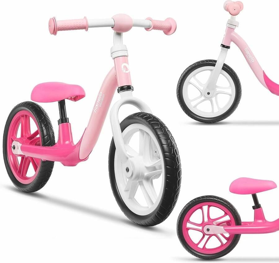 Kinderen Loopfiets Balance Bike Voor Kinderen Tot 30 Kg Verstelbaar Zadel en Stuur Lichtgewicht en Onderhoudsvrij