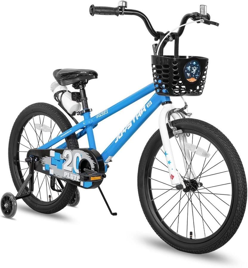 Kinderfiets Jongensmeisjesfiets Leren Fietsen Inclusief Mandje 18 Inch Blauw