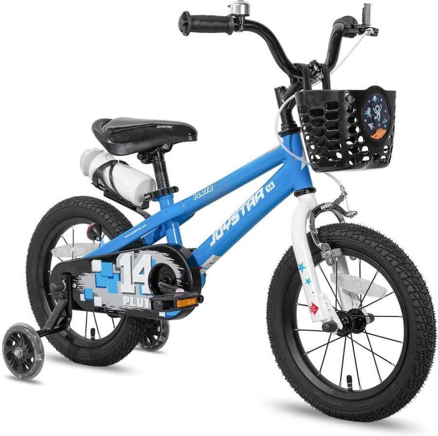 Kinderfiets 12 inch Blauw met dje