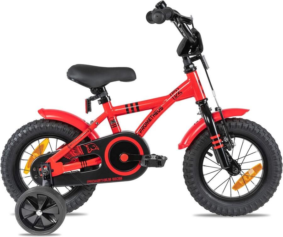Kinderfiets 12 inch Fiets voor en met zijwieltjes