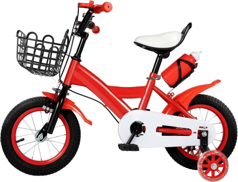 Kinderfiets 12 inch sfiets sfiets Leren Fietsen Dubbele Rem 12 inch Rood