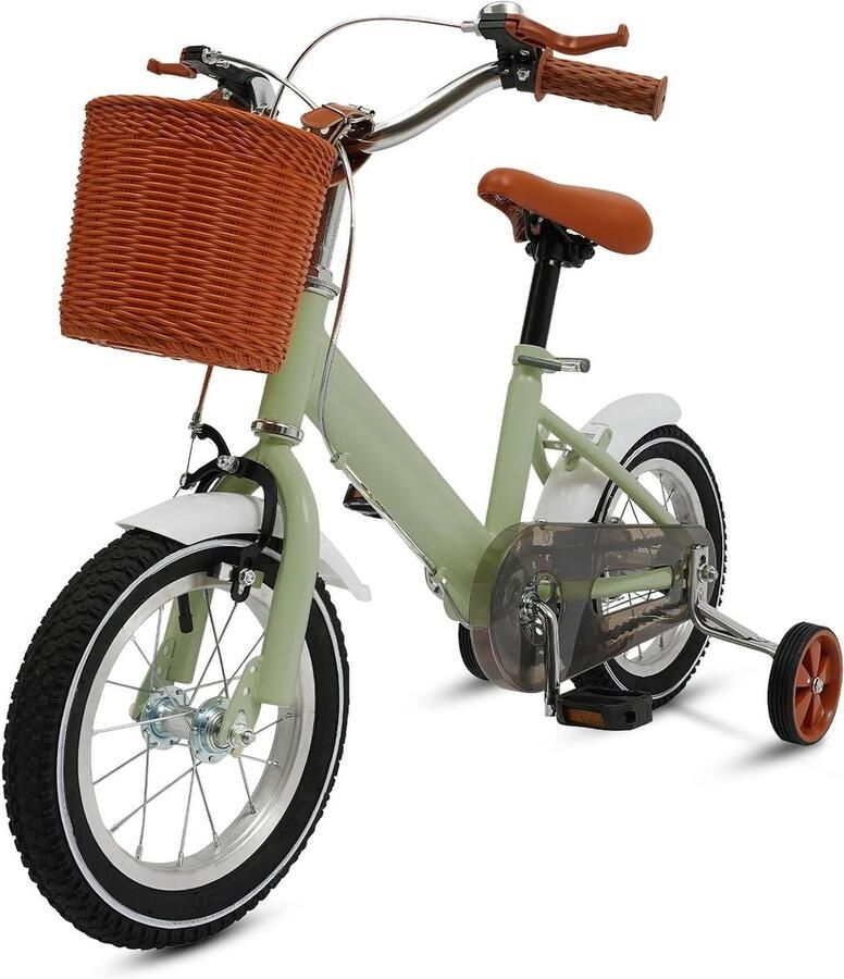 Kinderfiets 12 inch sfiets sfiets Leren Fietsen Met Hulpwielen d 80-110 cm Groen