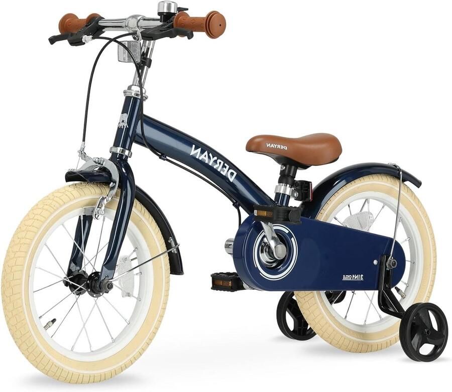 Kinderfiets 12 inch Loopfiets driewieler Leren fietsen 3-in-1 ontwerp 12 inch Blauw