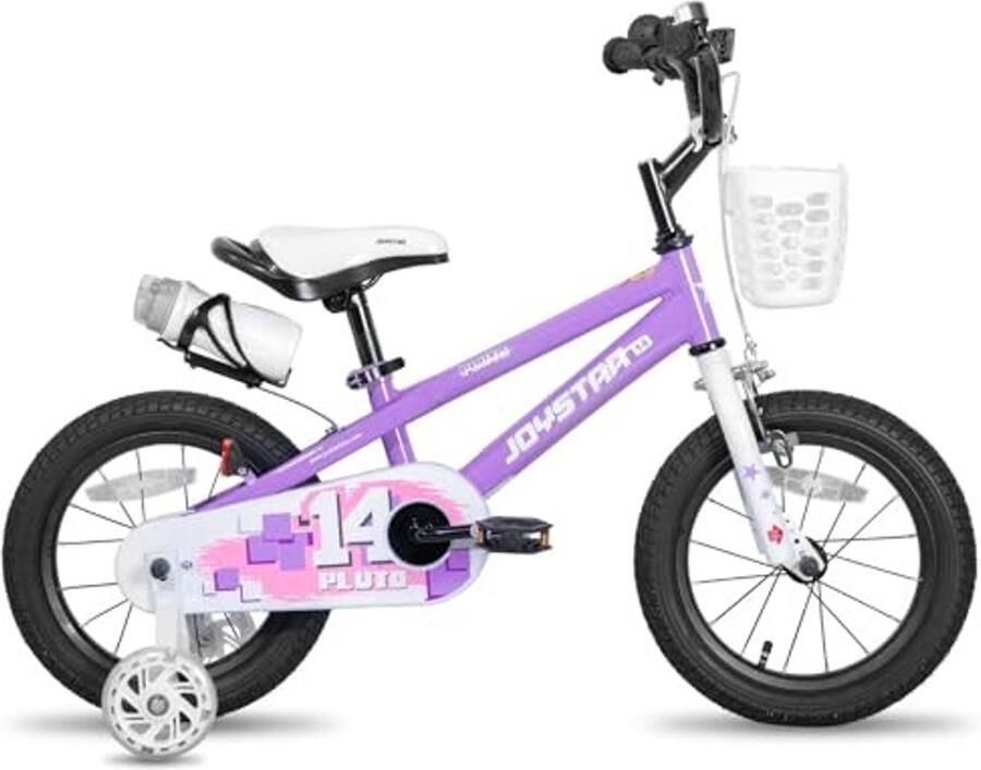 Kinderfiets 12 Inch met Stabilisatoren en d Paars