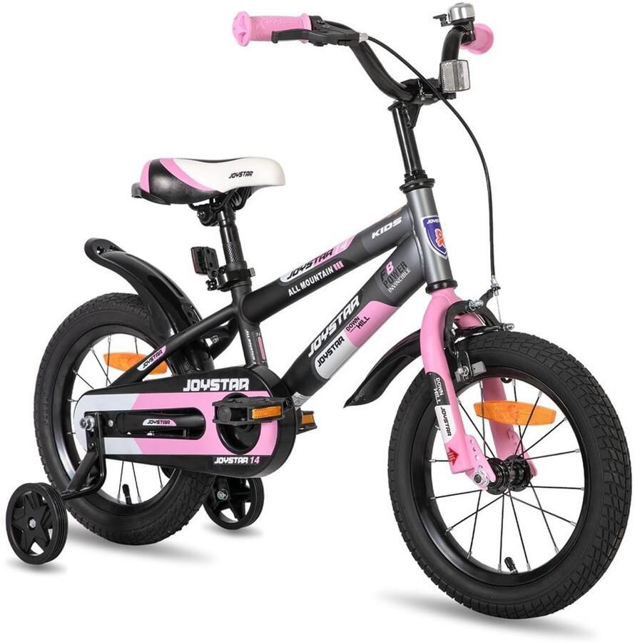 Kinderfiets 12 Inch met Stabilisatoren Roze voor 2-4 Jaar