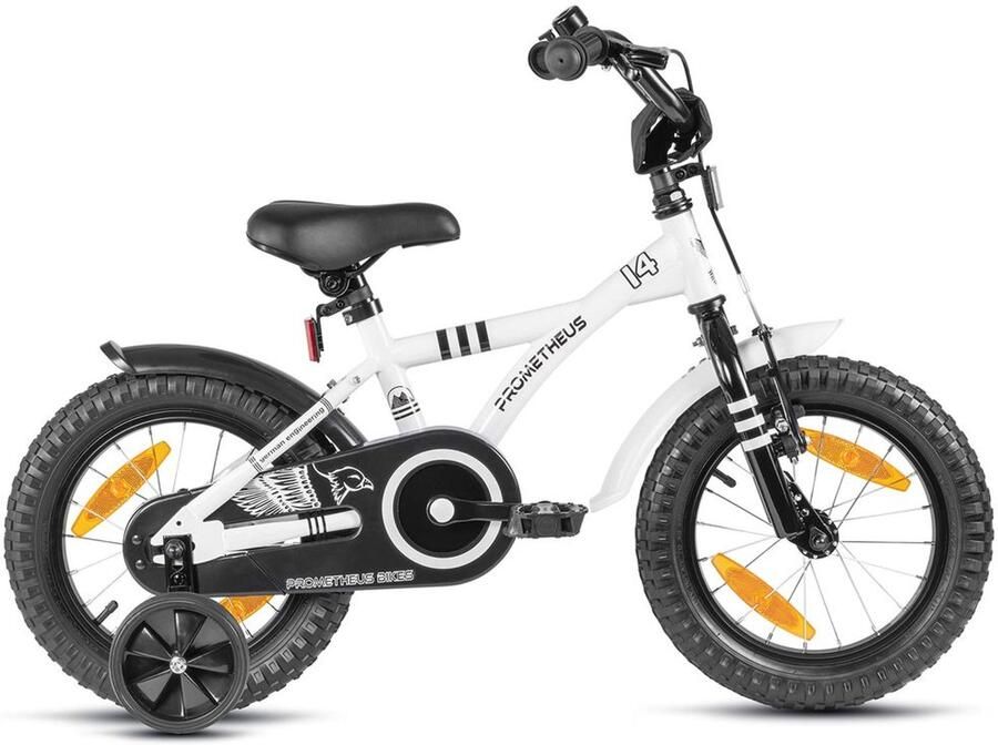 Kinderfiets 14 Inch Fiets voor Met Zijwieltjes Terugtraprem Veiligheid Design Hoogwaardige Kwaliteit