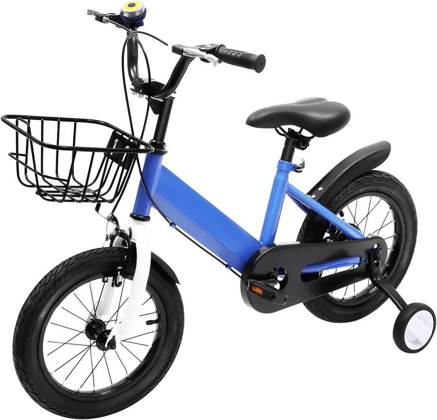 Kinderfiets 14 inch sfiets sfiets Leren Fietsen Met Steunwielen 14 inch Blauw
