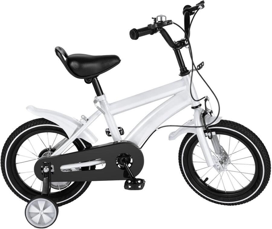 Kinderfiets 14 Inch Loopfiets Leren Fietsen In Hoogte Verstelbaar 14 Inch Wielmaat Wit