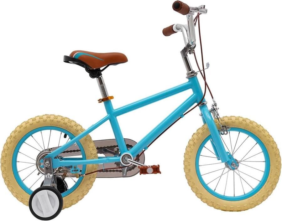 Kinderfiets 14 inch sfiets sfiets Leren Fietsen Verstelbaar Zadel Handvat 90-110 cm Blauw