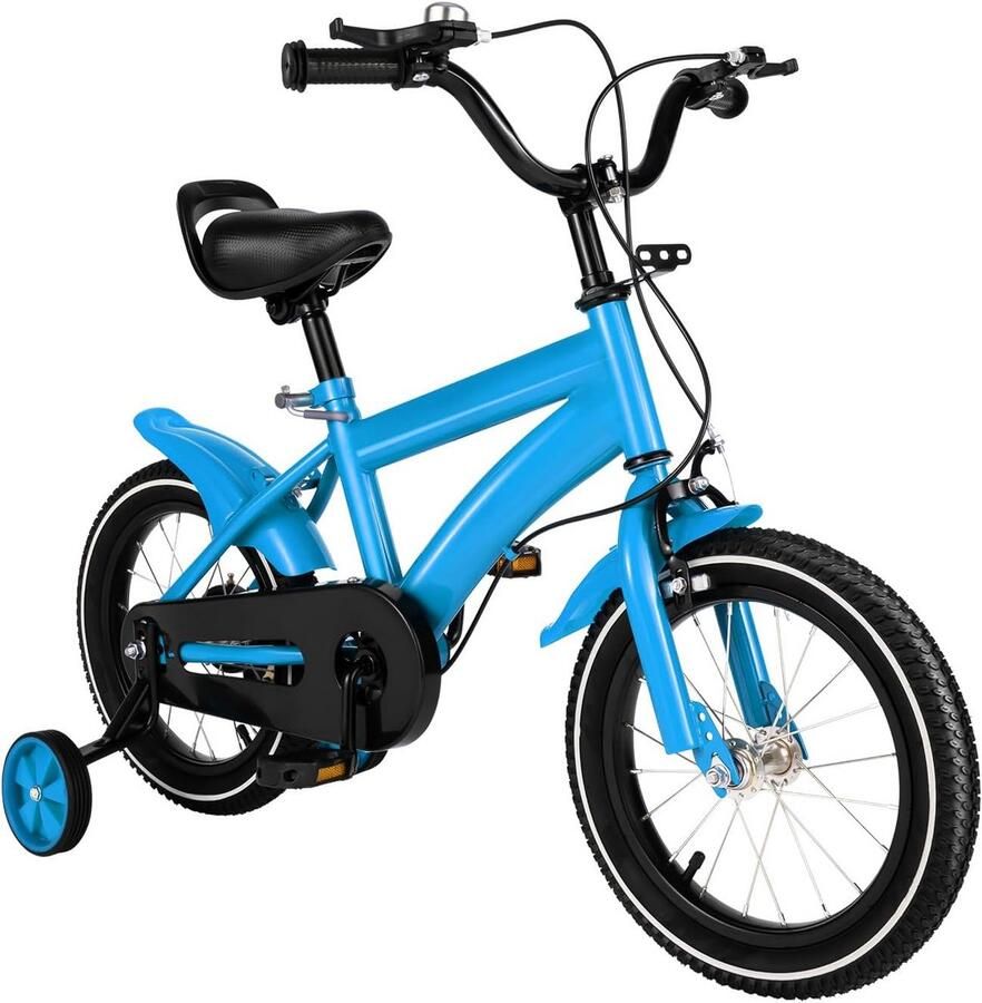 14 inch Kinderfiets en (3-6 jaar) met Zijwieltjes Verstelbaar