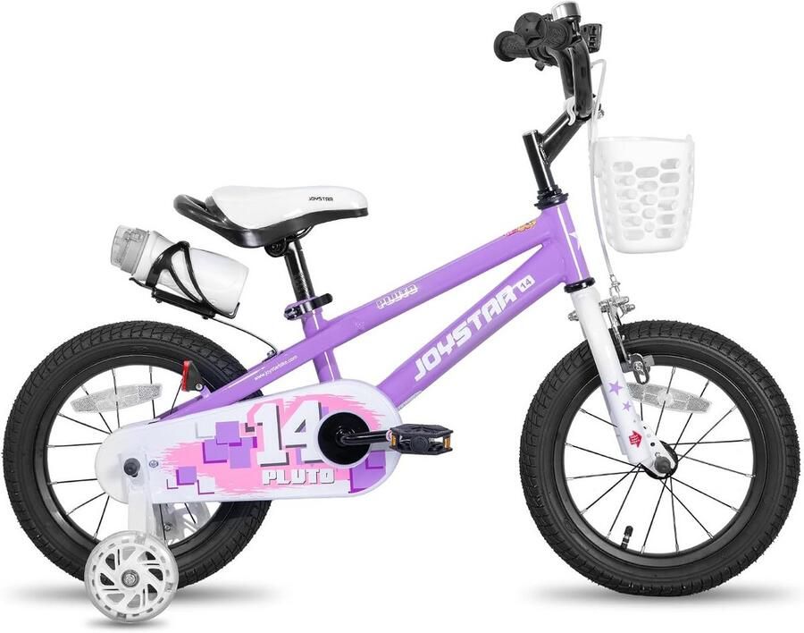 Kinderfiets 14 inch voor 3-5 jaar met zijwieltjes en d &