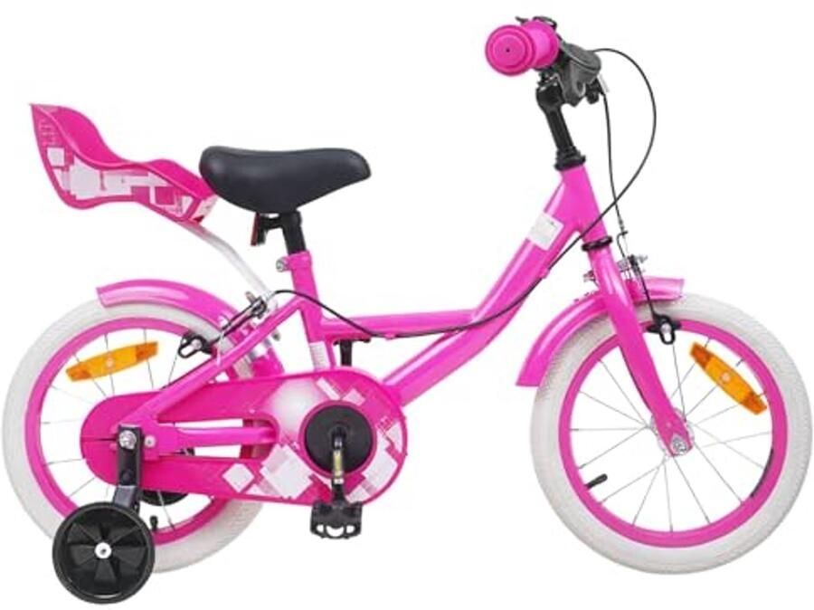Kinderfiets 14 Inch voor 3-5 Jaar Oud in Roze