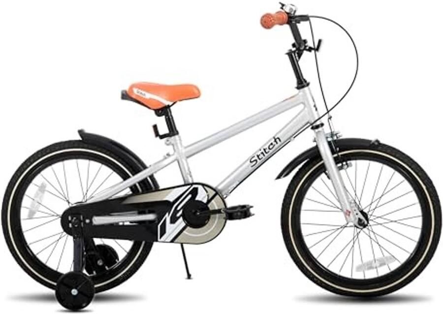 Kinderfiets 14 16 18 20 inch Voor en met steunwielen Roze beige blauw zilver groen