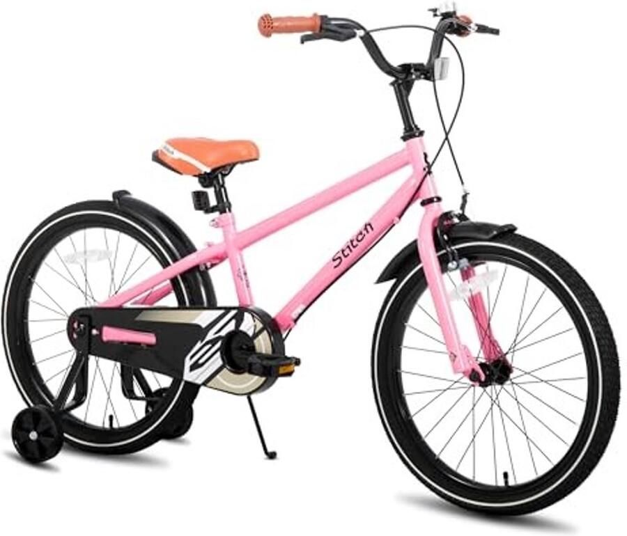 Kinderfiets 14 16 18 20 inch Voor en 3-13 jaar Roze beige blauw zilver groen