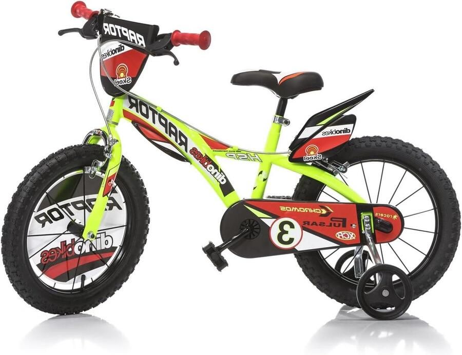 Kinderfiets 16 inch Jongensfiets Kinderfiets Leren Fietsen Lichtgewicht Frame 16 Inch Geel
