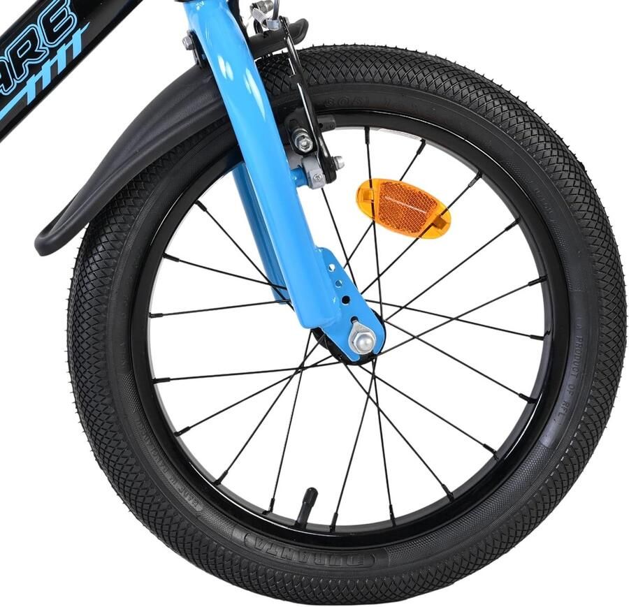 Kinderfiets 16 inch sfiets sfiets Leren Fietsen Handrem en terugtraprem Leeftijd 4-6 jaar Blauw