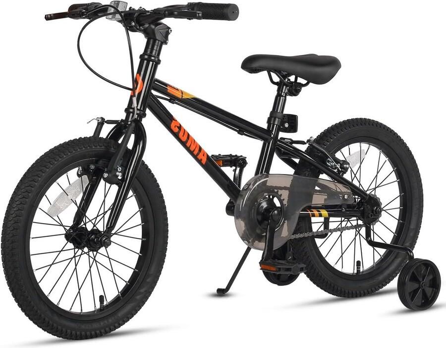 Kinderfiets 16 Inch sfiets sfiets Leren Fietsen Lichtgewicht Frame 16 Inch Wielmaat Zwart