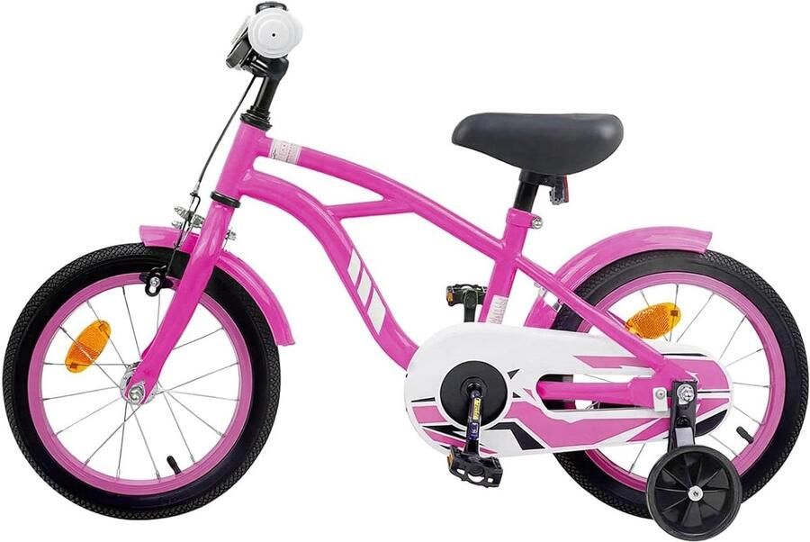 Kinderfiets 16 Inch sfiets sfiets Leren Fietsen Verstelbaar Zadel Stuur 16 inch Donkerroze