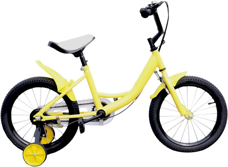 Kinderfiets 16 inch sfiets sfiets Leren Fietsen Verstelbaar Stuur Zadel 16 inch Geel
