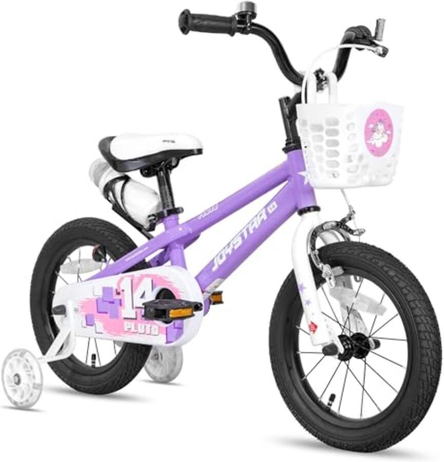 Kinderfiets 16 inch Met stabilisatoren en d Paars