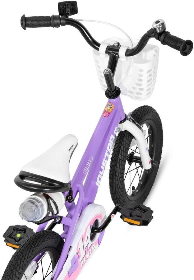 Kinderfiets 16 inch paars met stabilisator en d voor en van 5-7 jaar SnelShoppen