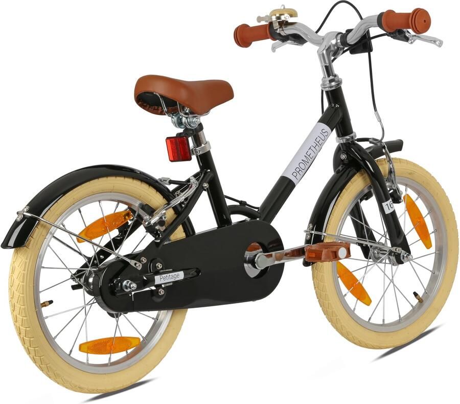Kinderfiets 16 inch Retro model Geschikt voor V-rem terugtraprem Veiligheid comfort Robuust ontwerp Fiets