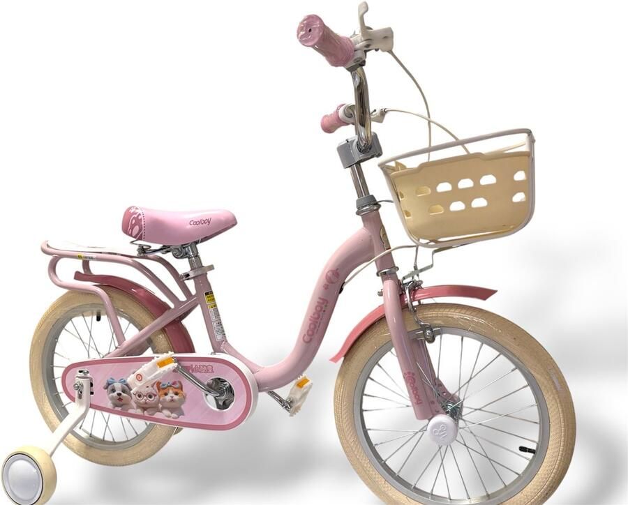 Kinderfiets 16 Inch Roze Kleur Meisjesfiets