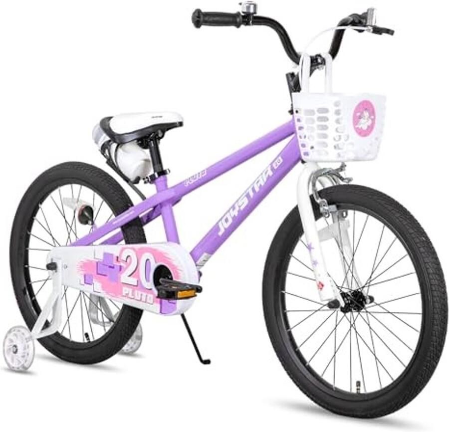 Kinderfiets 18 inch BMX-stijl met stabilisator en mandje Lila