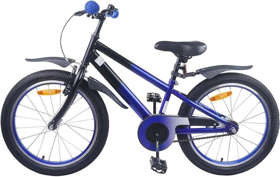 Kinderfiets 18 Inch sfiets sfiets Buiten Spelen Sterk Stalen Frame 123 x 51 x 78 cm