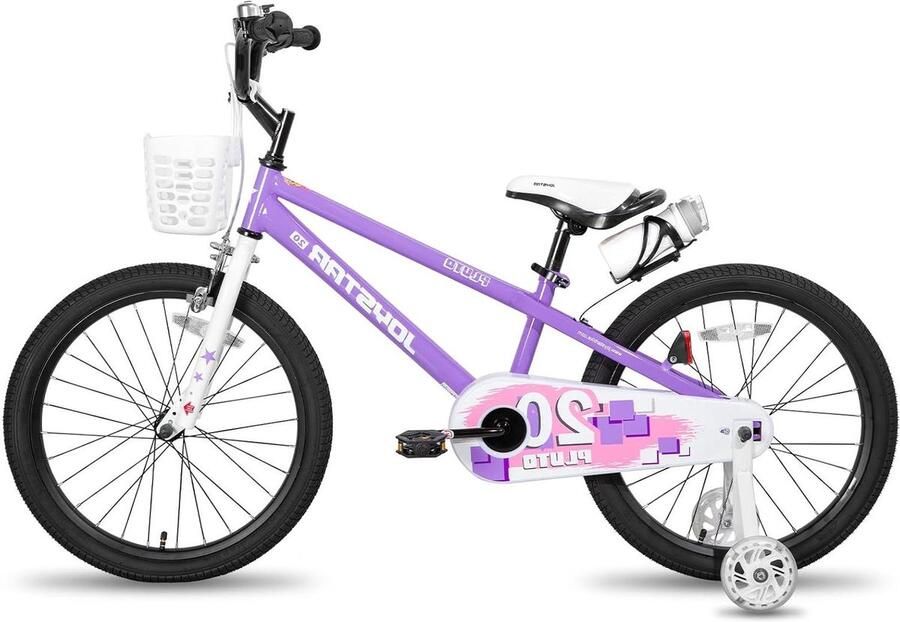 Kinderfiets 18 inch sfiets sfiets Veilig leren fietsen Met d en standaard 18 inch Lila