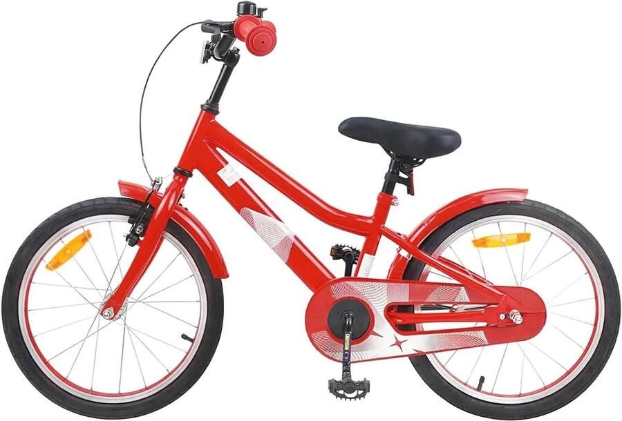 Kinderfiets 18 Inch Loopfiets Peuters Buiten Spelen Stevig Stalen Frame 123 x 51 x 78 cm