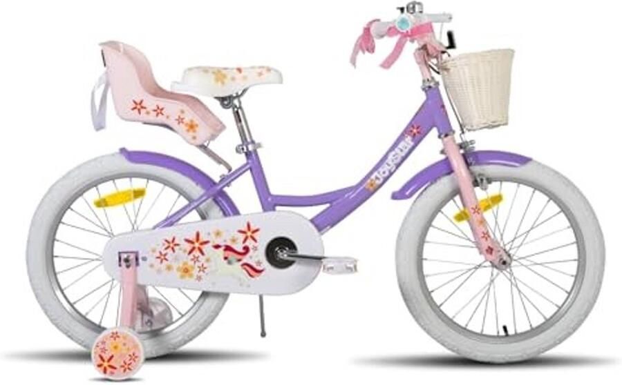 Kinderfiets 18 Inch met Steunwielen Lichtpaars