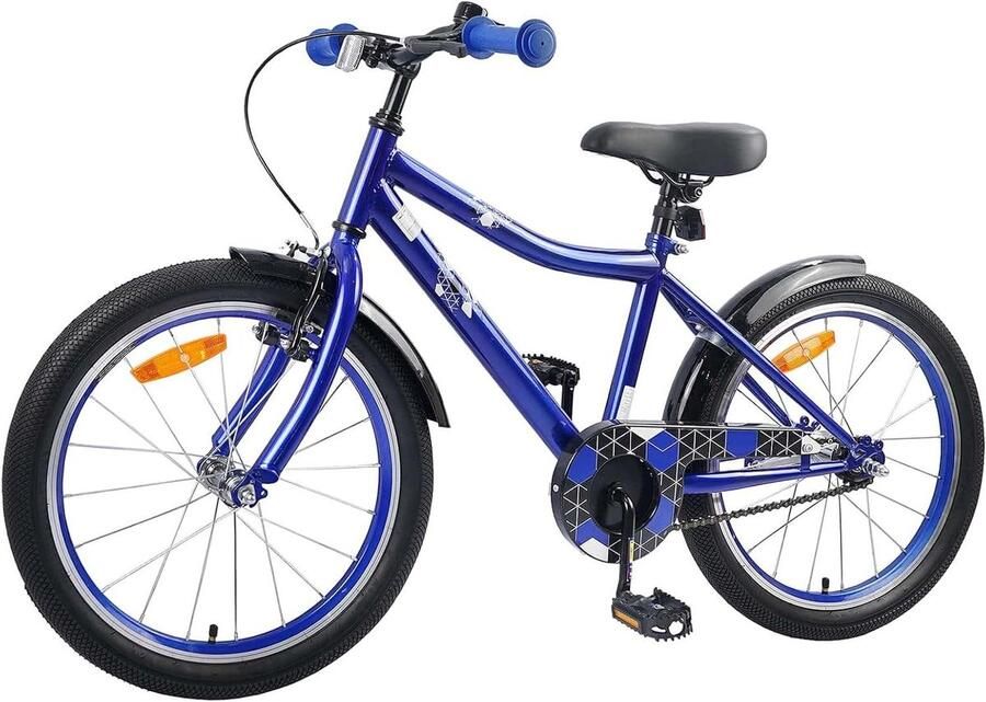 Kinderfiets 20 inch sfiets sfiets Buiten Plezier Stalen Frame 20 Zoll Donkerblauw