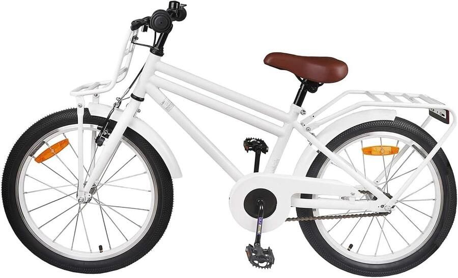 Kinderfiets 20 inch sfiets sfiets Veilig Leren Fietsen Stalen Frame 20 inch Wit