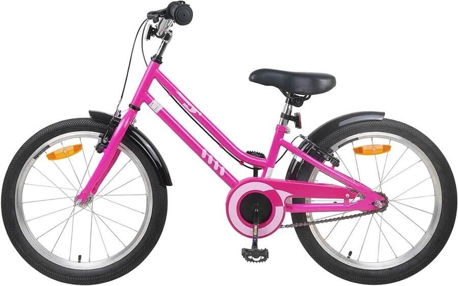 Kinderfiets sfiets sfiets Buiten Fietsen Klassiek Tijdloos Design 20 inch Roze Zwart
