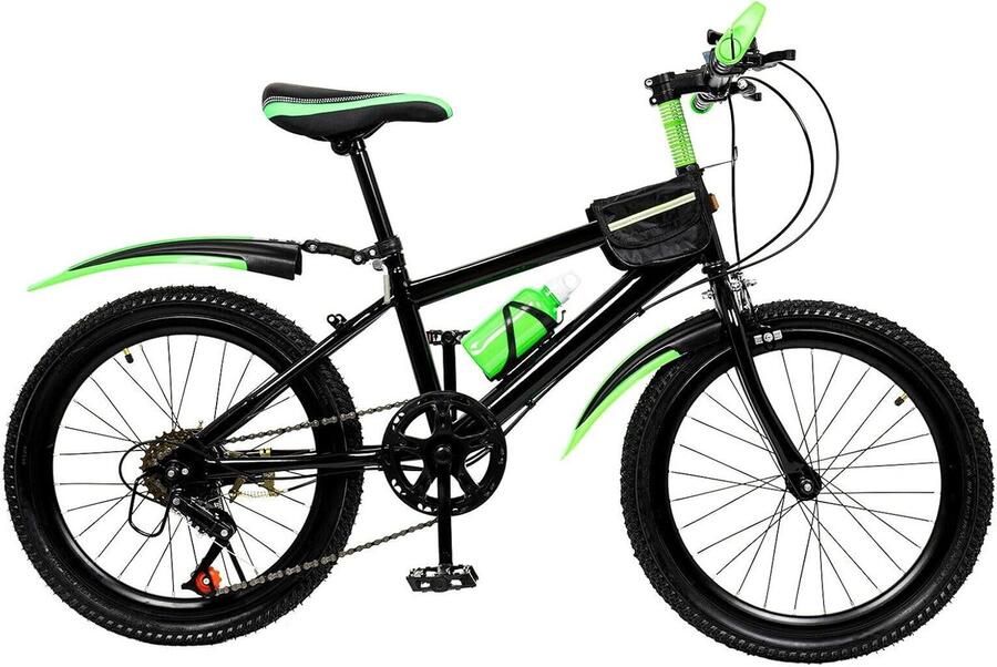 Kinderfiets 20 inch met 7 versnellingen en dubbele schijfrem Mountainbike voor kinderen