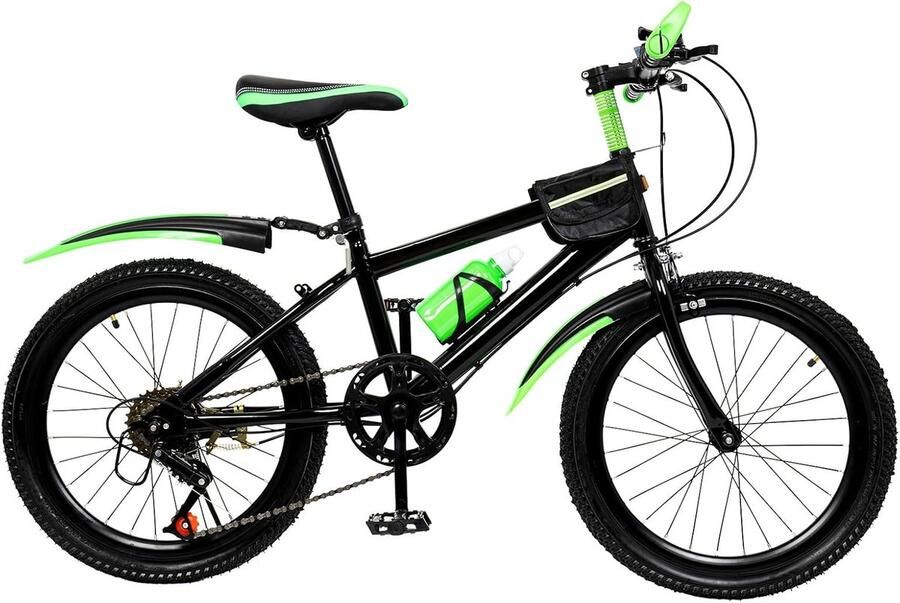 Kinderfiets 20 inch mountainbike met 7 versnellingen voor en