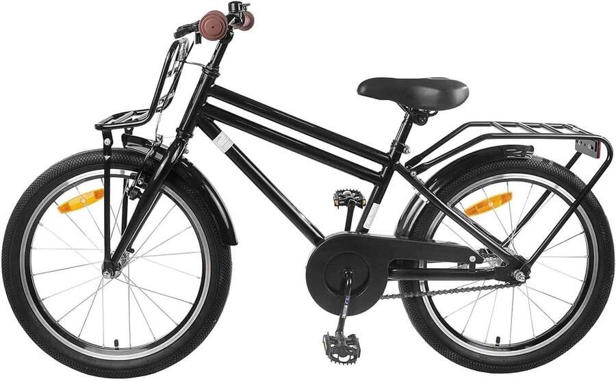 Kinderfiets 22 inch sfiets sfiets Dagelijks Gebruik Robuust Stalen Frame 22 inch Zwart