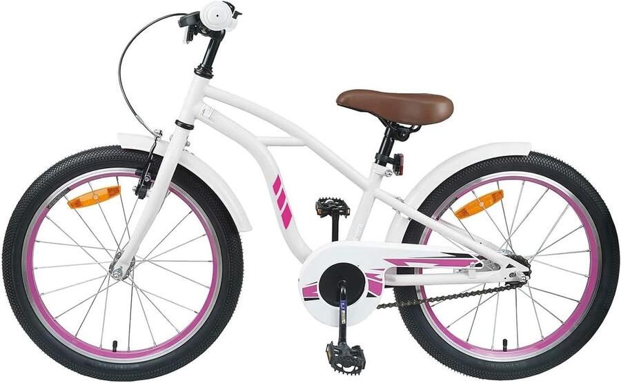 Kinderfiets 22 inch sfiets sfiets Veilig Fietsen Verstelbaar Comfort 7-12 Jaar Wit