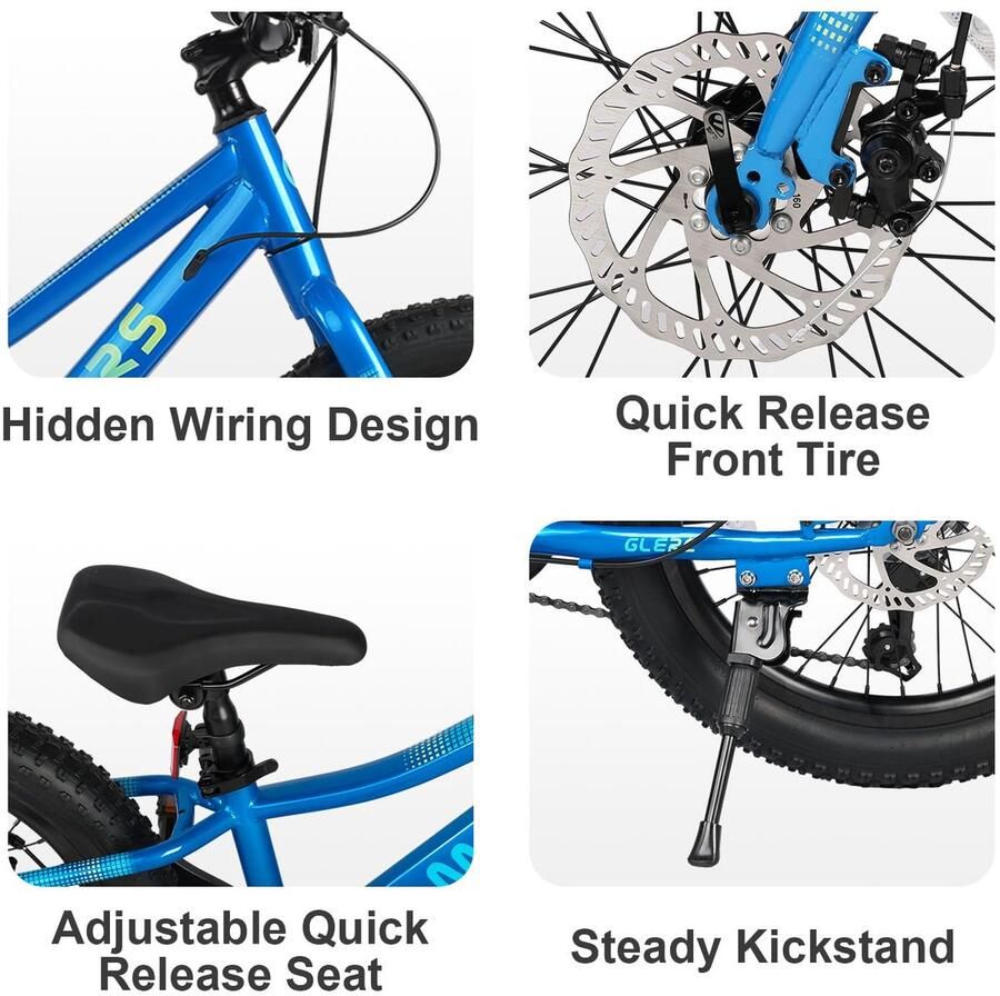 Kinderfiets 24 Inch Dikke Banden Mountainbike 6 Versnellingen Shi o Veilig en comfortabel rijden ShopVlot